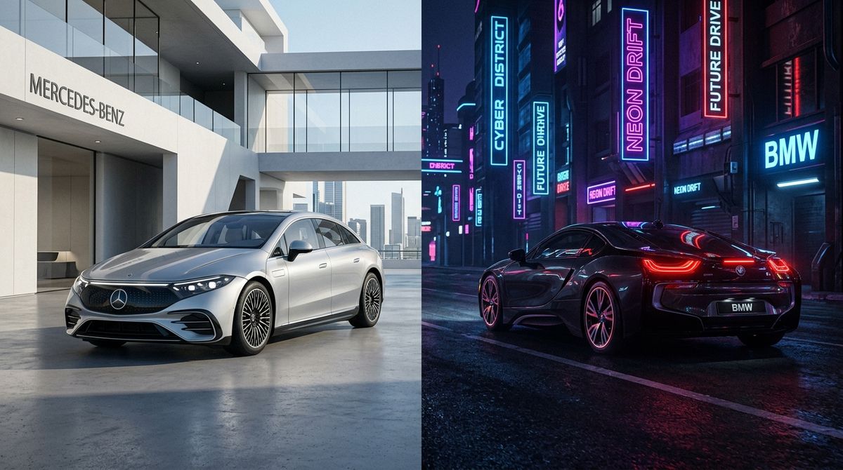 Day Mode Mercedes & Night Mode BMW Luxury Fleet